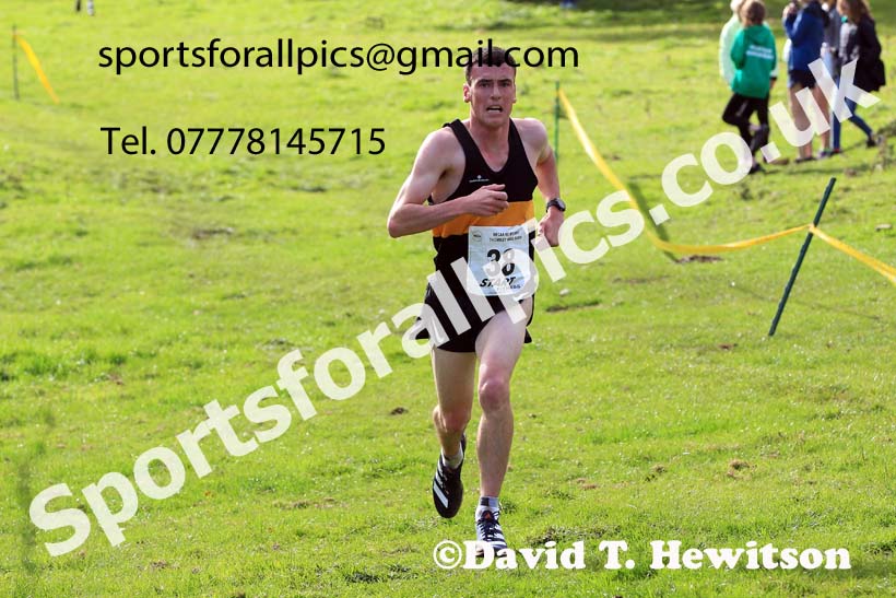Senior men, 2022 NECAA Cross Country Relays, Thornley Hall Farm, Peterlee, County Durham, October 15th. Photo: David T. Hewitson/Sports for All Pics